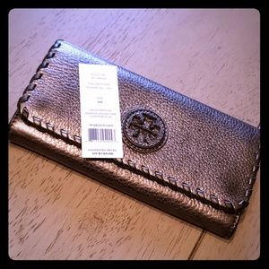 Tory Burch dark grey authentic wallet